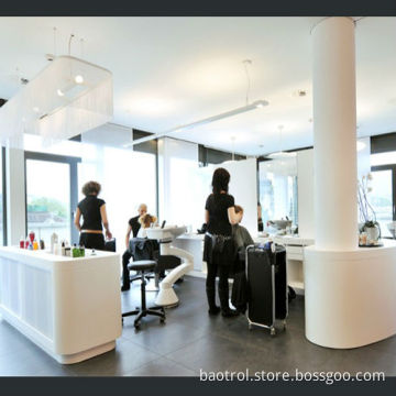 Newest design artificial stone display fixture for hair salon